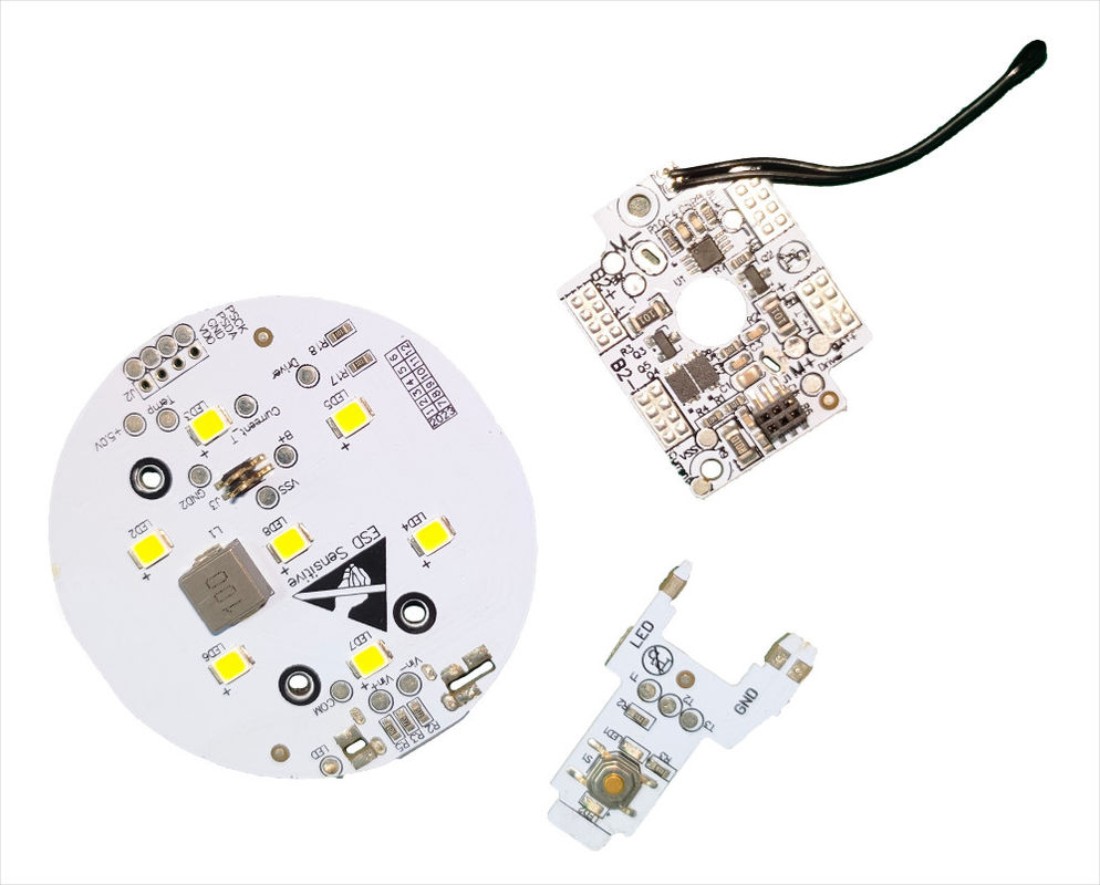 Plaque de circuit imprimé personnalisée pour pompe à air de voiture avec câble FPC et 7 lumières LED
