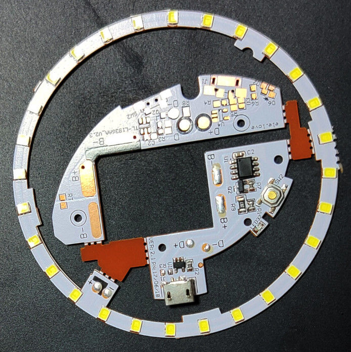 Fabrication de circuits imprimés flexibles à couche unique pour mini-make-up miroir lumière LED avec connecteur USB
