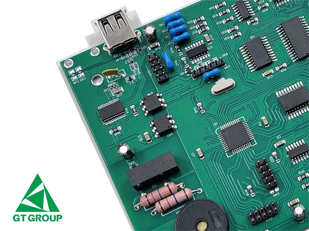 PCBA carte mère utilisée dans l'assemblage de circuits imprimés électroniques médicaux 1.60mm 2L 1/1oz Masque de soudure vert HASL(LF
